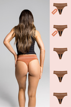 High Waisted Period G-String